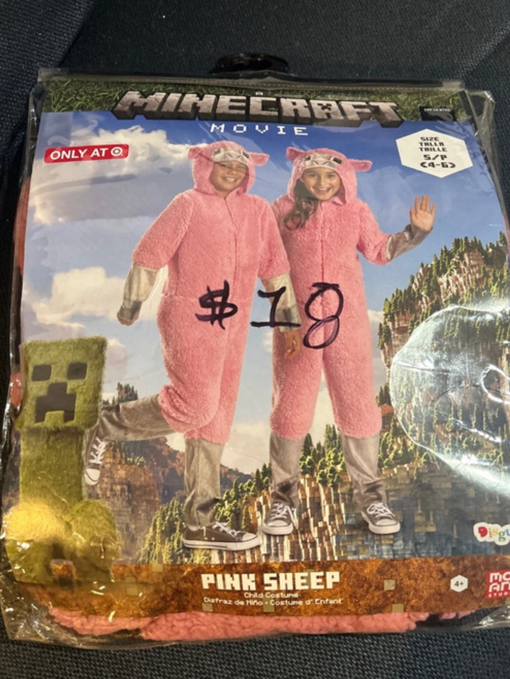 Minecraft pink Sheep Kids Costume - Official